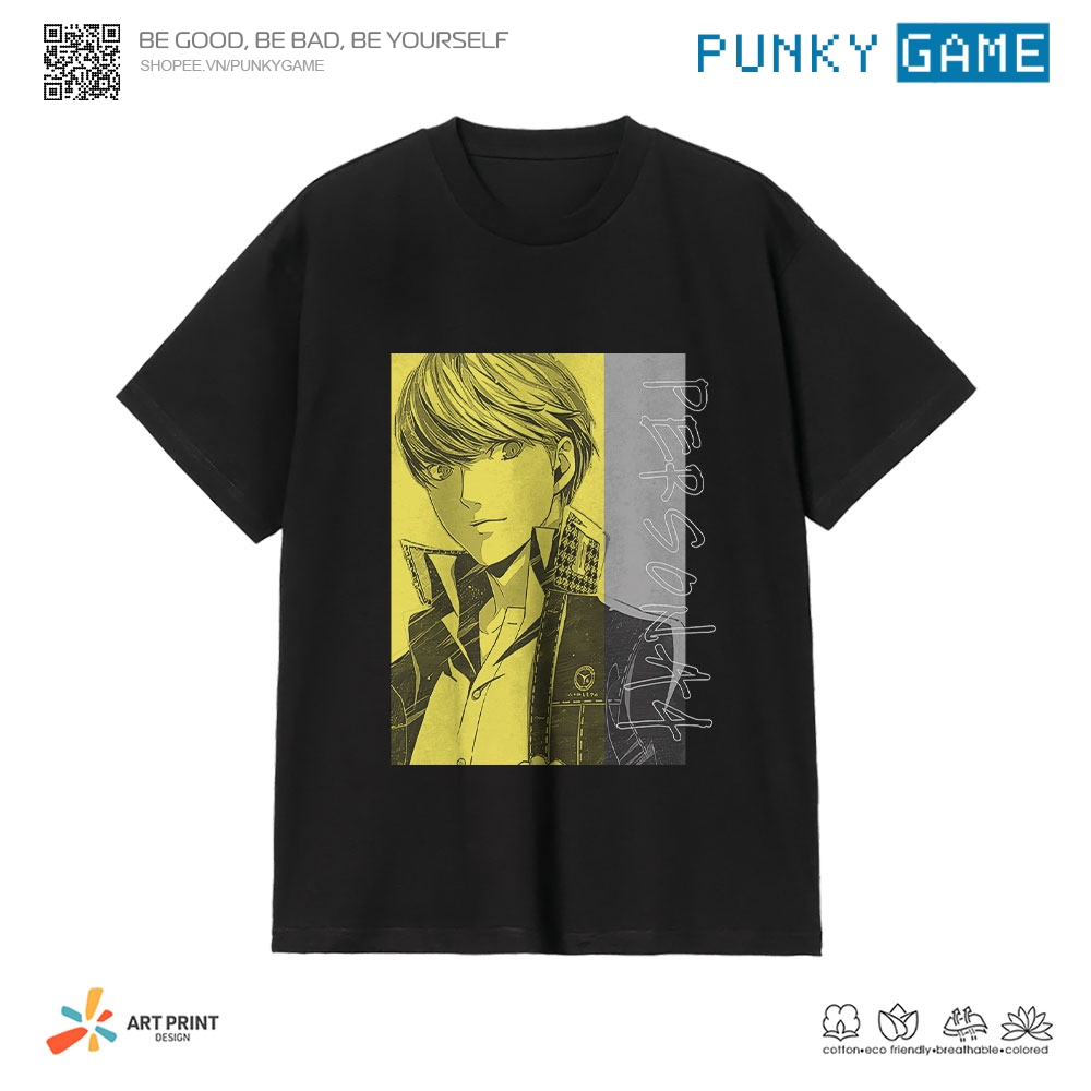 Áo thun Unisex Persona 4 Color Art Cotton 100% ngắn tay