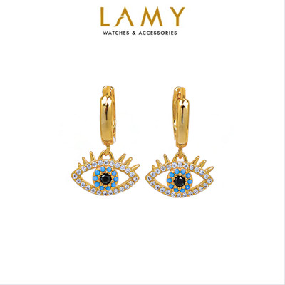 Khuyên tai nữ LAMY Blue Eyes Earrings Gold 3288