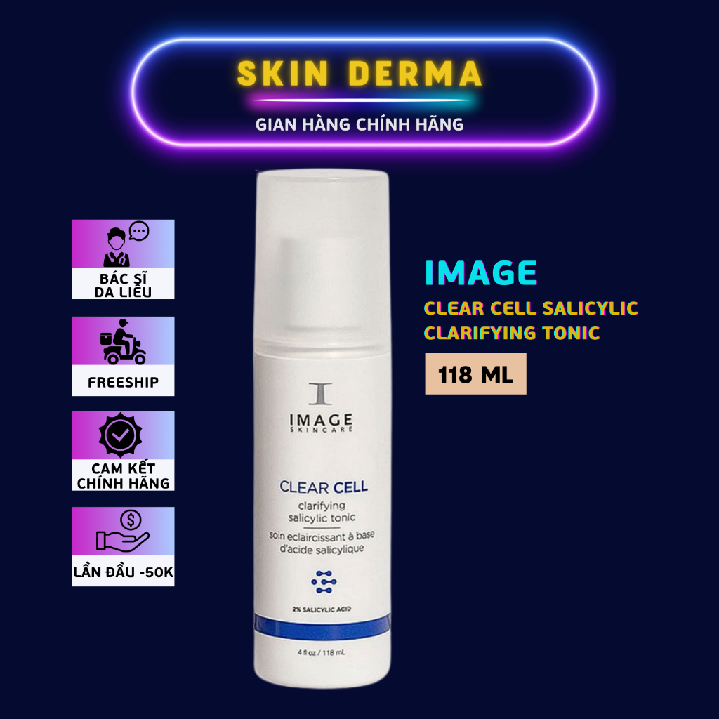 [Hàng Công Ty] IMAGE | Clear Cell BHA 2% Nước cân bằng da mụn Image Clear Cell Salicylic Clarifying 