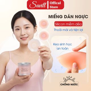 [ BST 2026 ] Miếng dán ngực silicon, Hộp 5 Cặp dán ngực siêu dính, tái sử dụng nhiều lần SAVILL H02 - D306