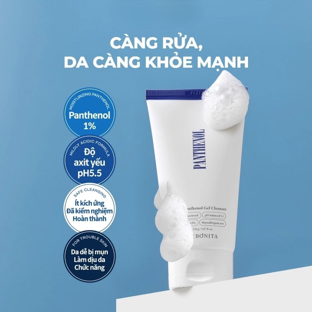 Ảnh 7 của Sữa Rửa Mặt Labonita Vital Panthenol Gel Cleanser Dịu Nhẹ Cho Da Nhạy Cảm & Mụn Nhạy Cảm Ph 5.5