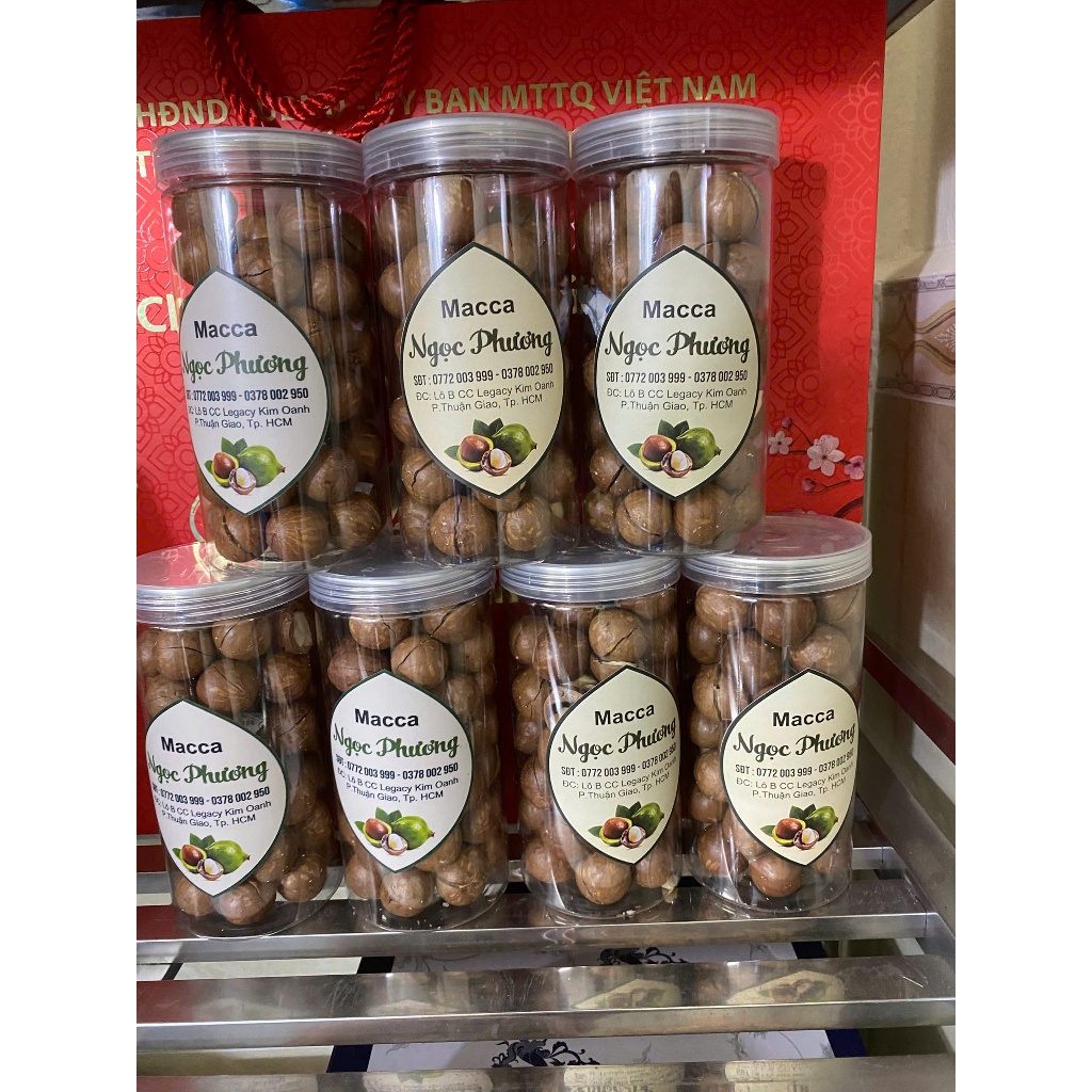 Hạt macca daklak sấy chín daklak (còn vỏ) Ngọc Phương