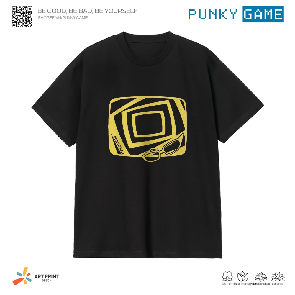 Áo thun Unisex Persona 4 Color Art Cotton 100% ngắn tay