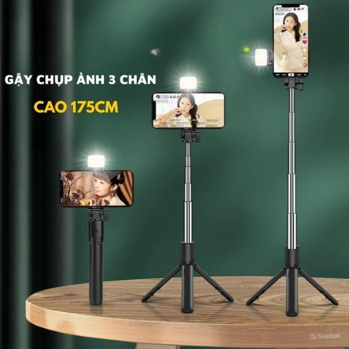 Gậy Tripod chụp ảnh 3 chân R1S-L cao 1m7,Gậy selfie chụp hình, tự sướng có điều khiển từ xa