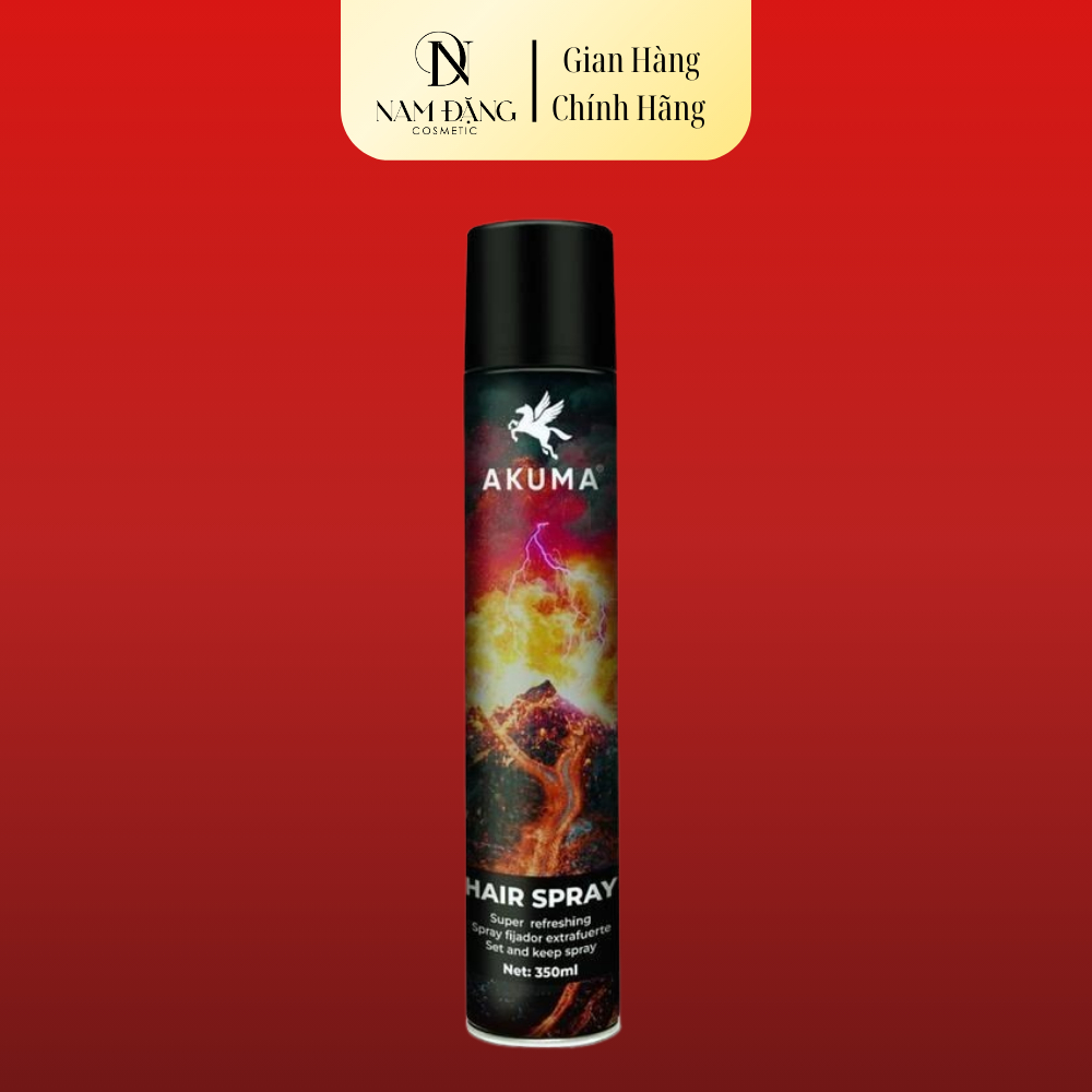 Gôm xịt tóc AKUMA hair spray 350ml