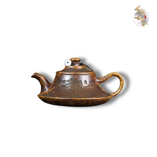 Ấm Trà Tử Thiêu Long Vân 240ml HOÀNG ĐAN TEA Đất Tử Sa Long Cốt Kim Sa – Ấm Uống Trà Thủ Công Quà Tặng Cao Cấp