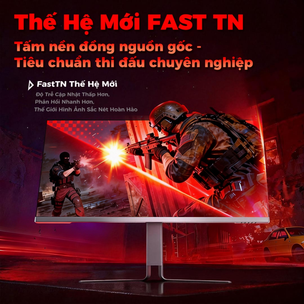Màn Hình Gaming 27 Inch 240Hz 2K IPS 1ms HDR Viền Mỏng Chân Đế Nâng Hạ M748 - Tặng Kèm Cáp HDMI | BigBuy360 - bigbuy360.vn