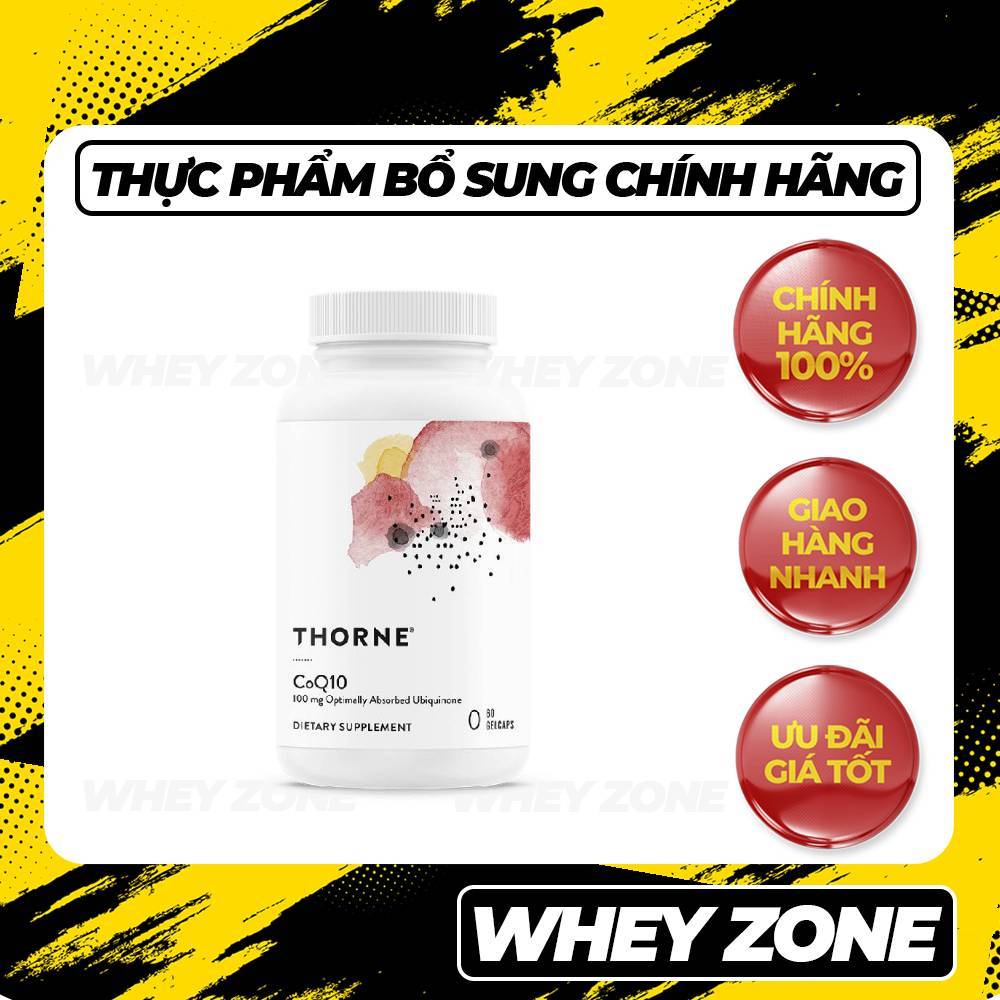 Thorne Red Yeast Rice CoQ10 100mg – Hỗ Trợ Cholesterol & Tuần Hoàn Máu