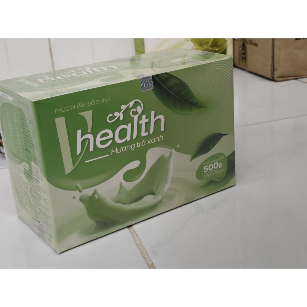 Trà Xanh Hòa Tan Vhealth – Thức Uống Vị Trà Xanh Dạng Gói Tiện Lợi