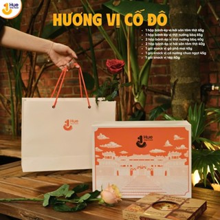 [ Hộp Quà Premium ] Hương Vị Cố Đô, Tặng doanh nghiệp, Đối tác, Gia Đình - Bánh Ép Huế Hue One Food