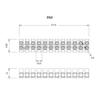 Cầu Đấu Điện 12P-Trắng - 20A X3-2012