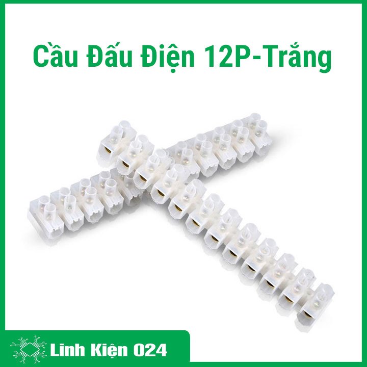 Cầu Đấu Điện 12P-Trắng - 20A X3-2012