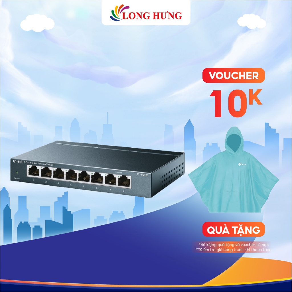 Switch TP-Link 8-Port Gigabit Desktop Switch TL-SG108 - Hàng chính hãng