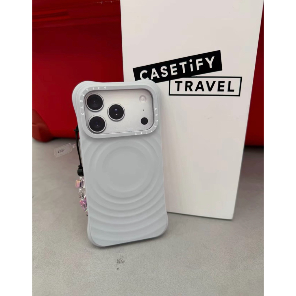 1. Ốp Lưng Điện Thoại CASETiFY Ripple Case Pebble Grey 17pro_17promax [ Chính Hãng]