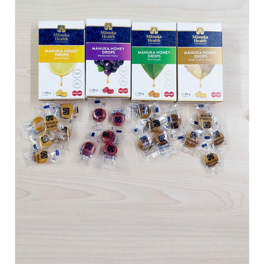 Hàng new zealand Kẹo mật ong Manuka honey hộp 15 viên có 4 vị