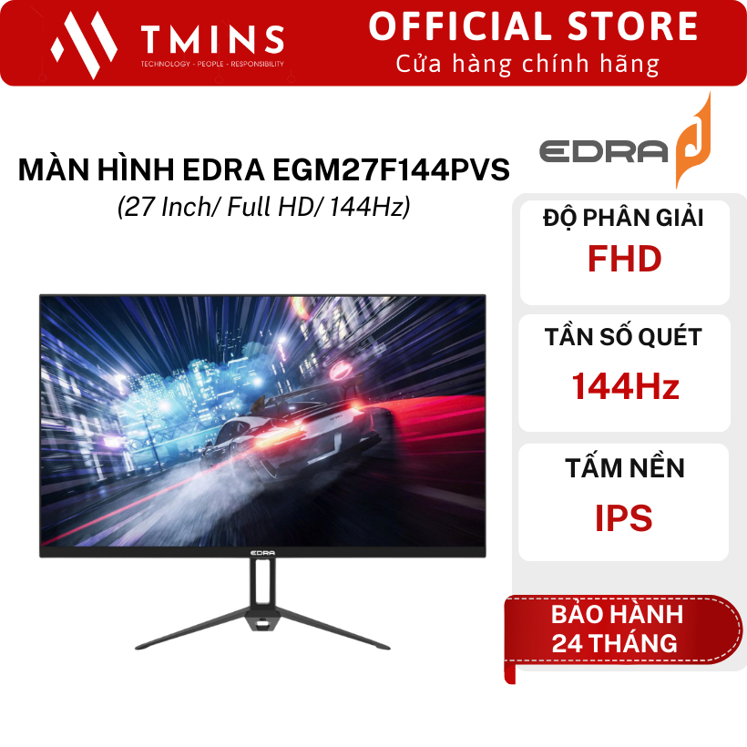 Màn hình EDRA EGM27F144PVS (27 Inch/ Full HD/ 144Hz) - Hàng chính hãng