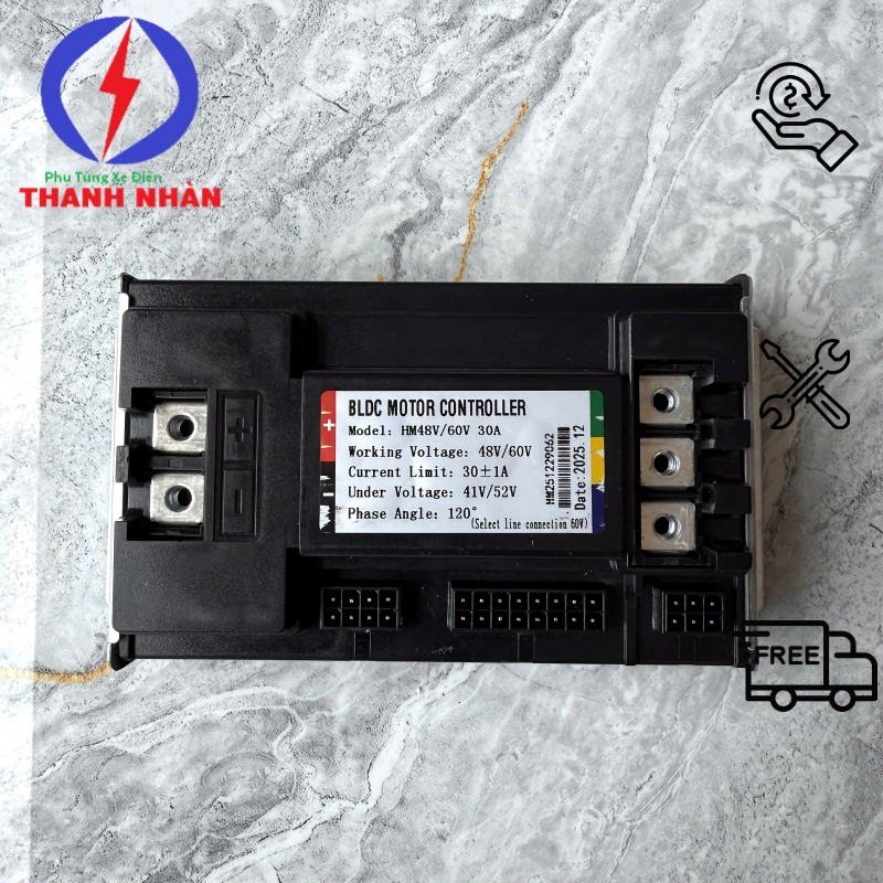 Ic Zin K1 V1 Hàng Theo Xe Điện, Ic Gang Đúc Đen 48V-60V 30A Chuẩn Hãng