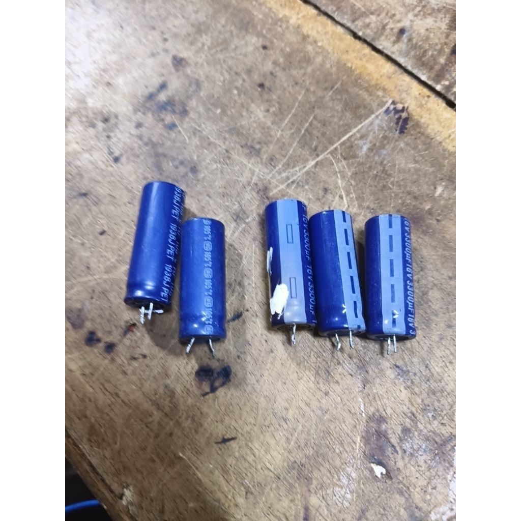 combo 5 con tụ 16V 3300UF tháo mạch