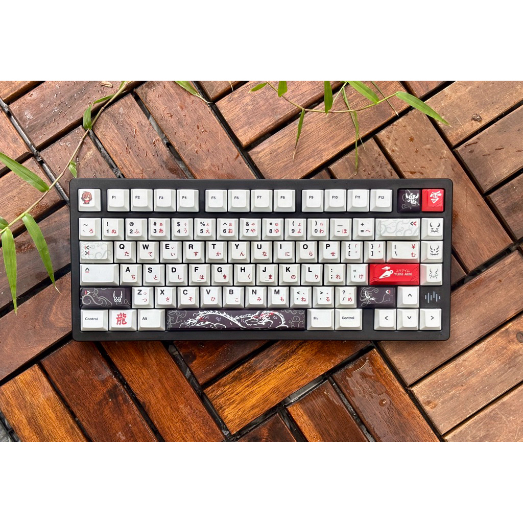 Bàn phím cơ không dây pmo wave 75 | Wave75 | Rainy75 nhôm cnc , led rgb , hotswap, keycap pbt double