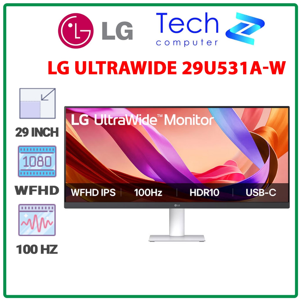 Màn Hình LG UltraWide 29U531A-W (29 inch - IPS - WFHD - 100Hz - 5ms - USB TypeC - Speaker)
