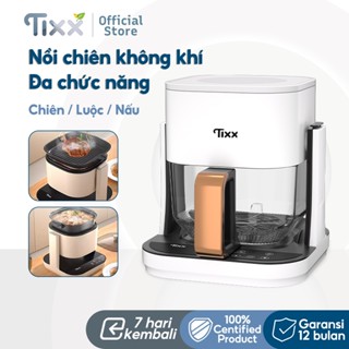 TIXX Nồi chiên không dầu 9L lồng kính đa năng xoay 360° Nồi chiên không dầu tự ngắt khi quá nhiệt