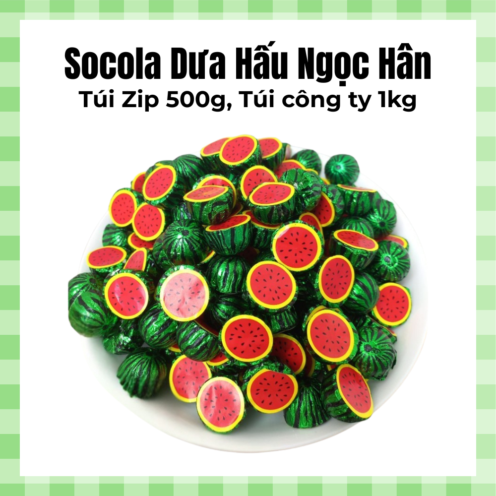 Socola Dưa Hấu Ngọc Hân, 1 Gói Khoảng 1KG - Date luôn mới