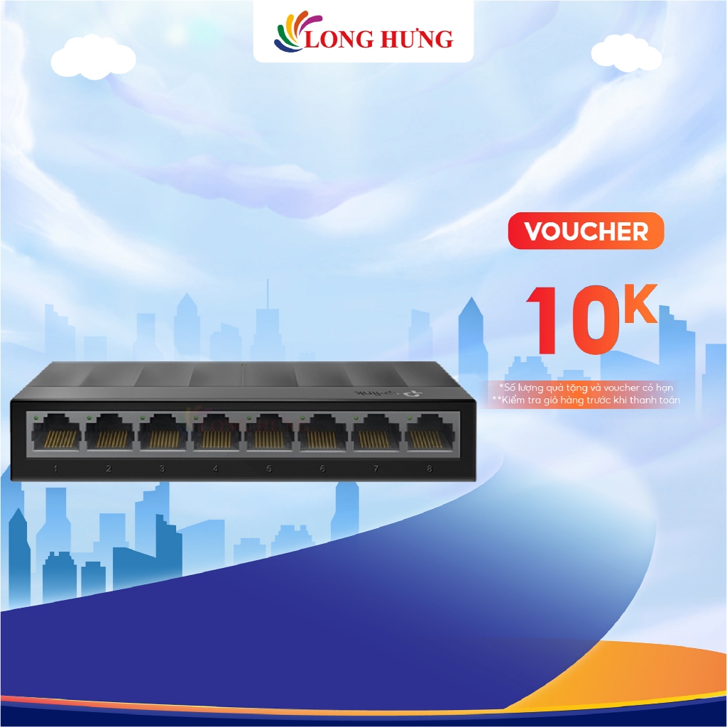 Switch TP-Link 8-Port Gigabit Desktop Switch LS1008G - Hàng chính hãng