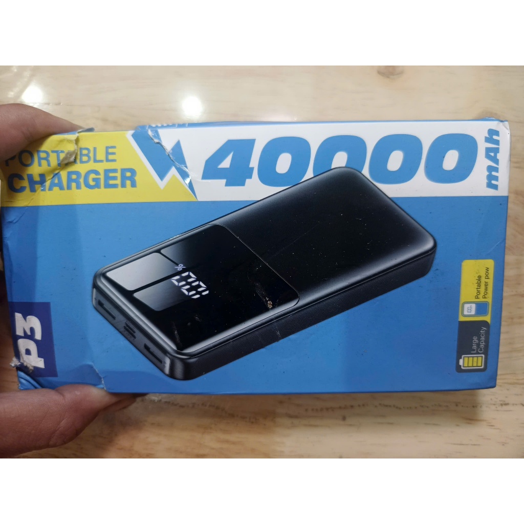 Pin Sạc Dự Phòng P3 40000mAh – Màn Hình LED – Dung Lượng Lớn