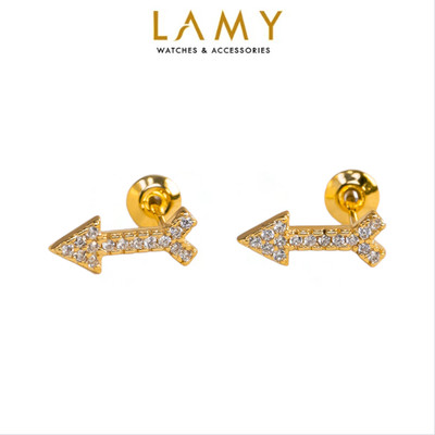 Khuyên tai nữ LAMY Arrow Love Earrings Gold 3283