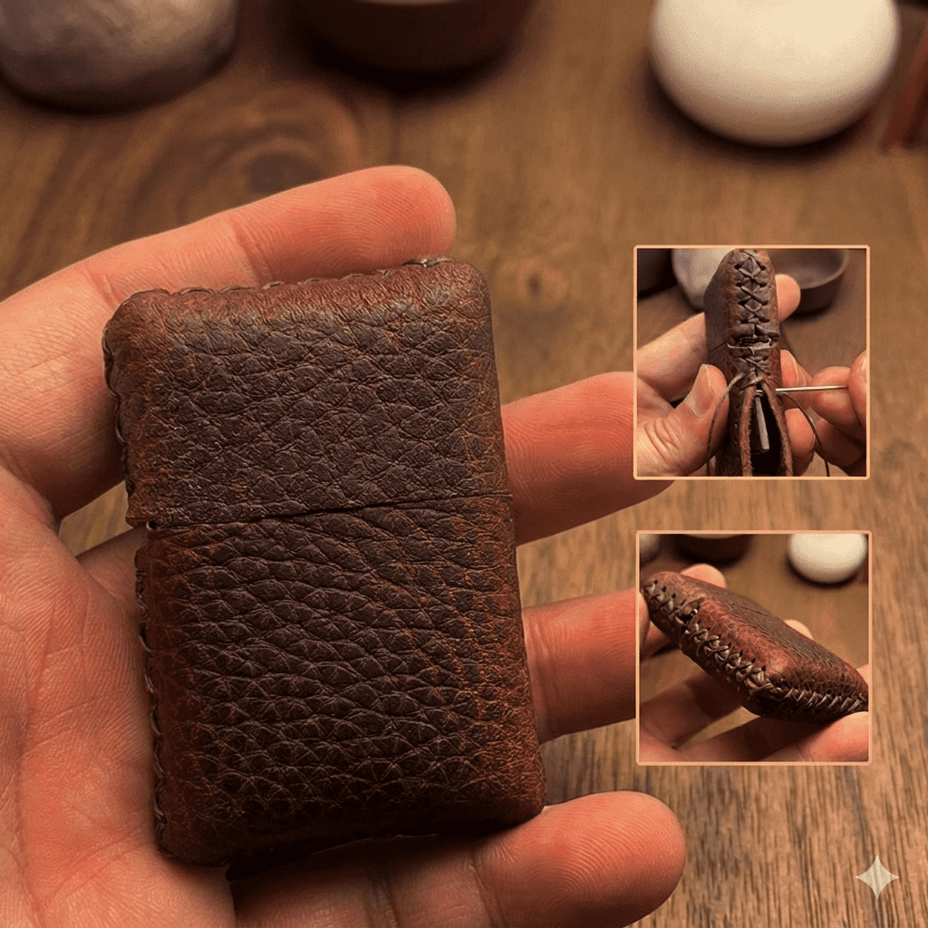 Bao Da Zippo Cao Cấp – Ốp Bảo Vệ Bật Lửa Zippo, Dùng Cho Bản Tiêu Chuẩn