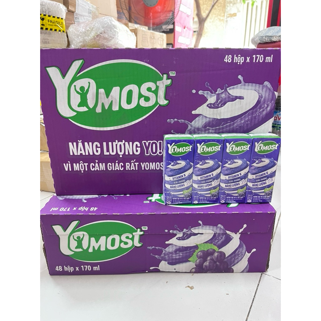 [HCM] Thùng sữa chua yomost việt quất 170ml