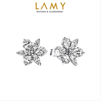 Khuyên tai bạc nữ LAMY Timeless Sparkling Herbarium Cluster Earrings Silver 3118