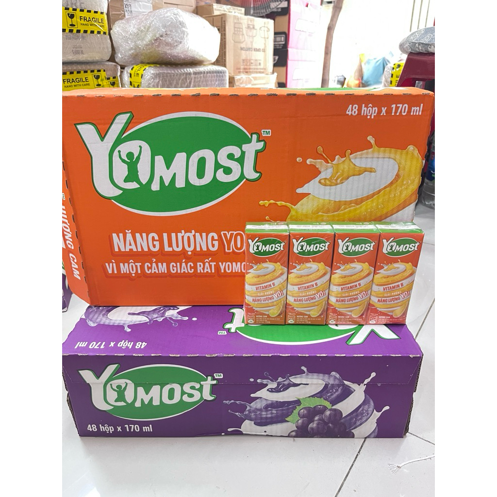 [HCM] Thùng sữa chua yomost cam 170ml