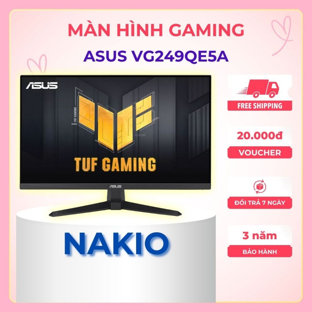 Màn Hình Gaming ASUS TUF Gaming VG249QE5A (23.8 inch / FHD / IPS / 146Hz / 1ms / Speaker / HDMI + Di