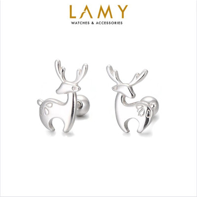 Khuyên tai bạc nữ LAMY Playful Deer Earings 3093 - Khuyên tai bạc ta