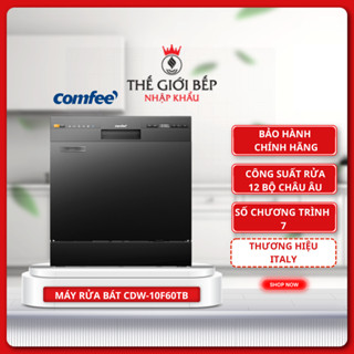 Máy rửa bát thông minh COMFEE CDW-10F60TB 12 bộ – Sấy khí nóng AI Heat Dry, Diệt khuẩn UV