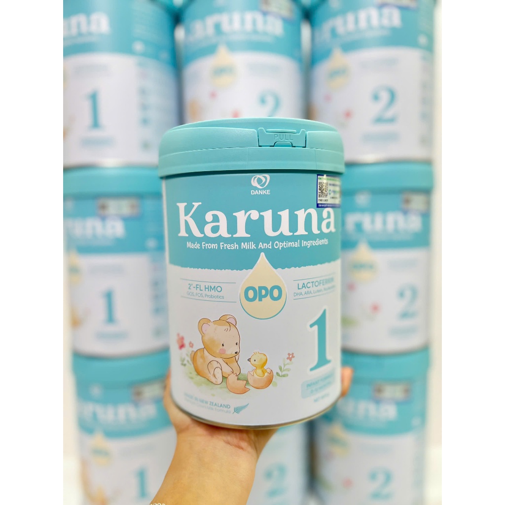 Sữa Bột Karuna New Zealand Số 1 2 Dinh Dưỡng Cho Bé –800g–Bổ Sung OPO & Probiotics/Nhập khẩu Newzela