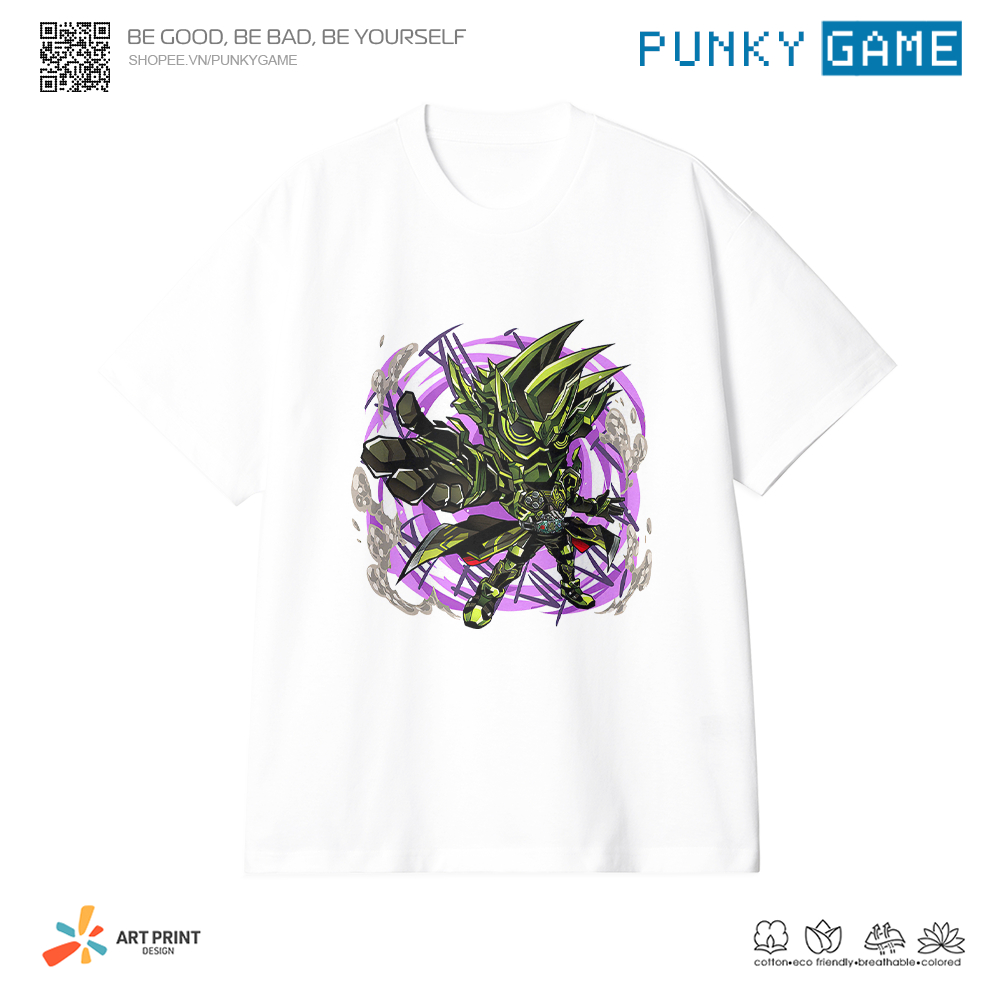 Áo thun Unisex Kamen Rider Cronus Chibi Cotton 100% ngắn tay