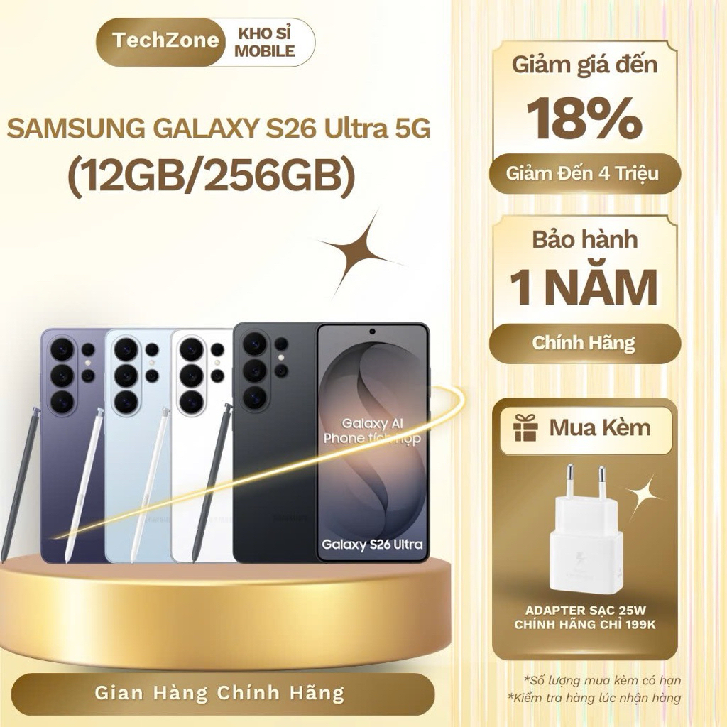 (Kick T5) Samsung Galaxy S26 Ultra 5G 256GB- Hàng Chính Hãng Nguyên Seal, BH 12T | BigBuy360 - bigbuy360.vn