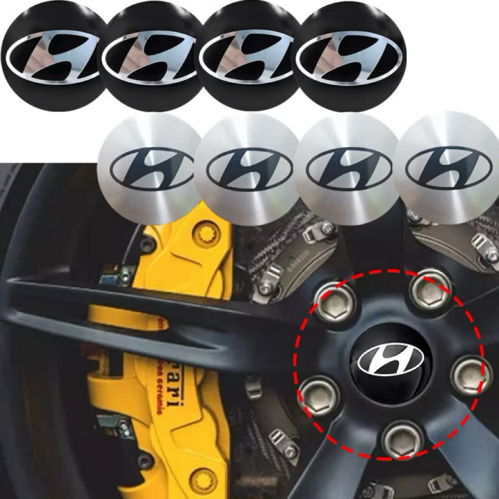 nắp chụp mâm hyundaii 60mm logo mâm hyundai đường kính 60mm