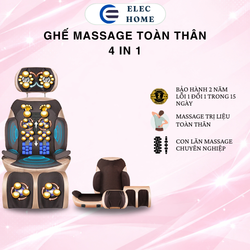 Ghế massage toàn thân trị liệu có hồng ngoại Good Life dạng ghế ngồi cao cấp Bảo hành 2 năm lỗi đổi mới trong 7 ngày