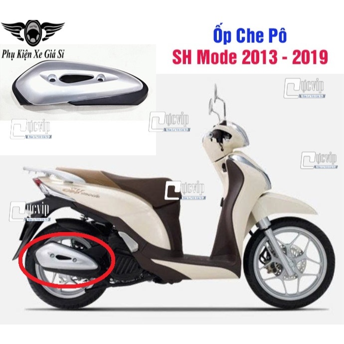 Ốp Che Pô SH Mode 2013 - 2019, SH Mode 2020 - 2025 [Mẫu Theo Xe] 6864