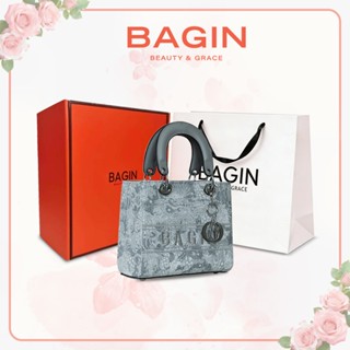 BAGIN Lễ Tình Nhân Chất Da Cao Cấp Túi Xách Nữ Dáng Vuông Họa Tiết Thêu Nổi Tặng Kèm Charm Tặng Quà