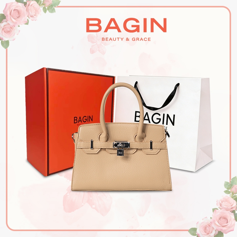 BAGIN Túi Xách Nữ Da Cao Cấp Mềm Tặng Kèm Dây Đeo Thời Trang Công Sở Hàng Ngày Tặng Quà Tặng Cho Mẹ