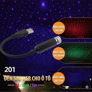 Đèn Led Laser USB Hiệu Ứng Chiếu Sao Bầu Trời Trang Trí Trần Xe Hơi, Trần Nhà...
