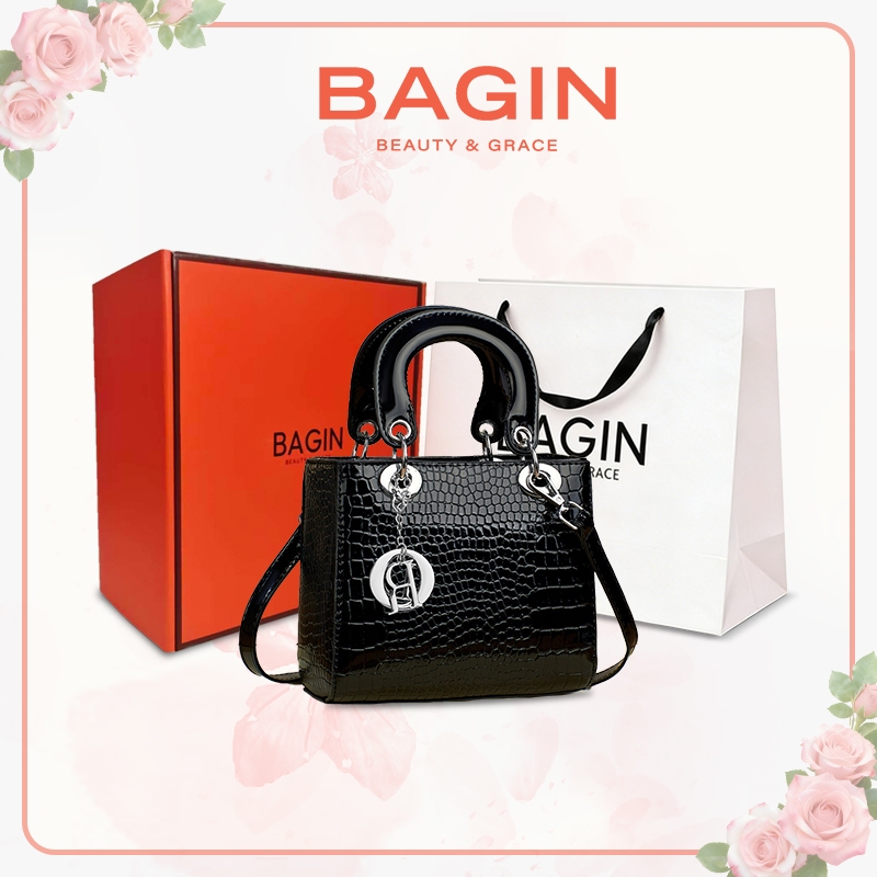 BAGIN Túi Quai Xách Nữ  Họa Tiết Da Cá Sấu Sang Trọng Túi Đi Tiệc Thanh Lịch Ngày lễ Tặng Quà