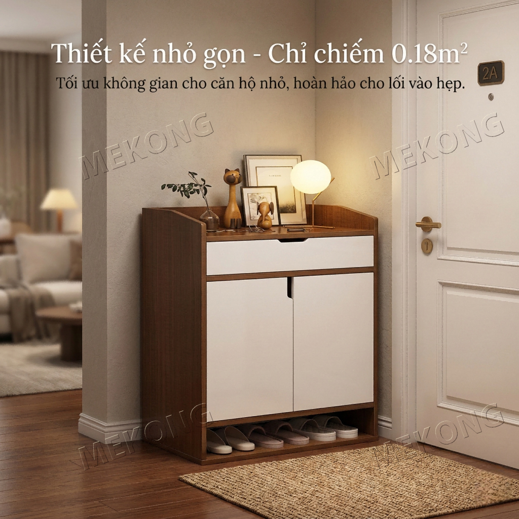 MK Tủ Đựng Giày Dép Gỗ MDF Chống Bụi, Kệ Để Giày Nhiều Ngăn Kín Cáo Tiện Ích | BigBuy360 - bigbuy360.vn