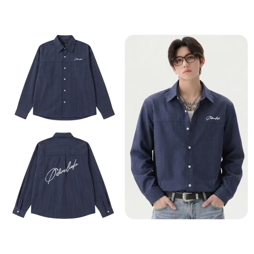 Áo sơ mi dài tay Aswan ODIN CLUB, Áo sơ mi kẻ nam nữ, form boxy tôn dáng, chất liệu thô kẻ thoáng má