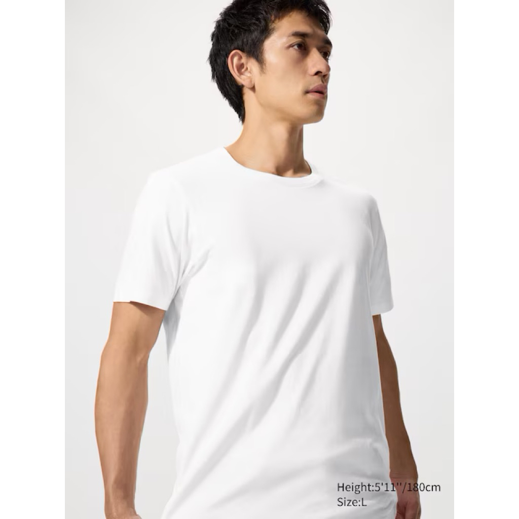 Áo nam cổ tròn Supima xuất Hàn chuẩn xịn 1 size L ( 70-80kilo)