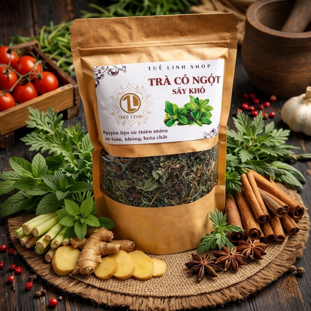 1kg trà cỏ ngọt Tuệ Linh
